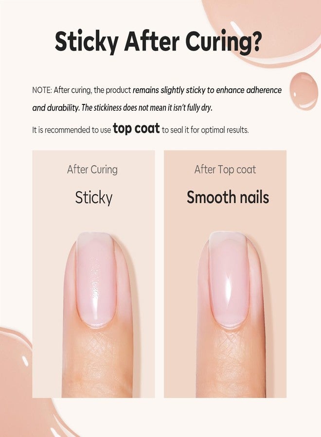 موديل ونز جل بناء الأظافر موديلونز 8 في 1، لون نيود محايد لتكثيف الأظافر، قاعدة لونية لتقوية الأظافر، معالج بمصباح LED، غراء أحجار الراين، طلاء أظافر جل في زجاجة للاستخدام المنزلي - Image 4